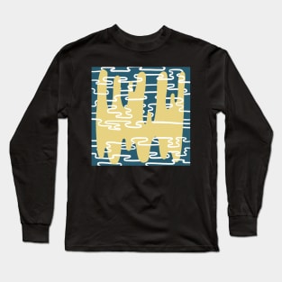 Abstract Lines #36 Long Sleeve T-Shirt